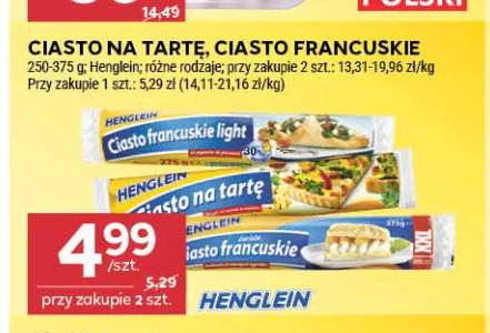Ciasto francuskie light Henglein