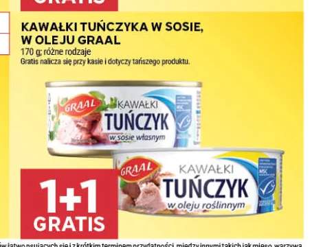 Kawałki tuńczyka w sosie własnym Graal +1 wariant