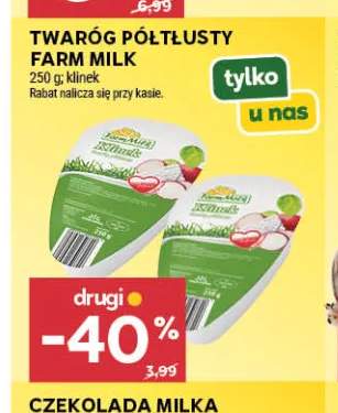 Twaróg półtłusty klinek Farm Milk