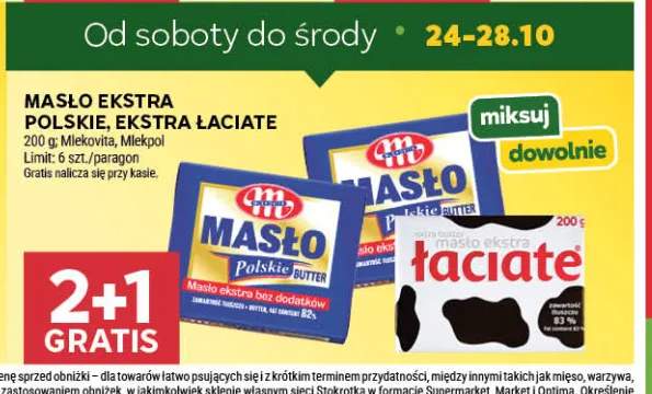 Masło ekstra Polskie Mlekovita +1 wariant