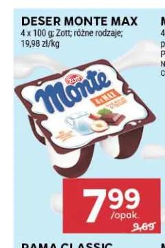 Deser Monte Max 4-pak Zott