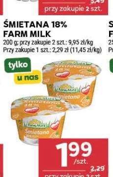 Śmietana Farm Milk 18%