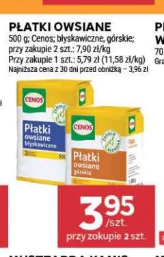 Płatki owsiane górskie Cenos +1 wariant
