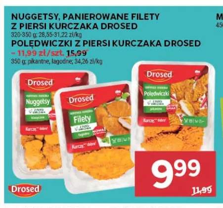 Nuggetsy z piersi kurczaka Drosed +3 warianty