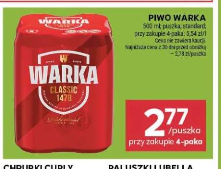 Piwo Warka Classic