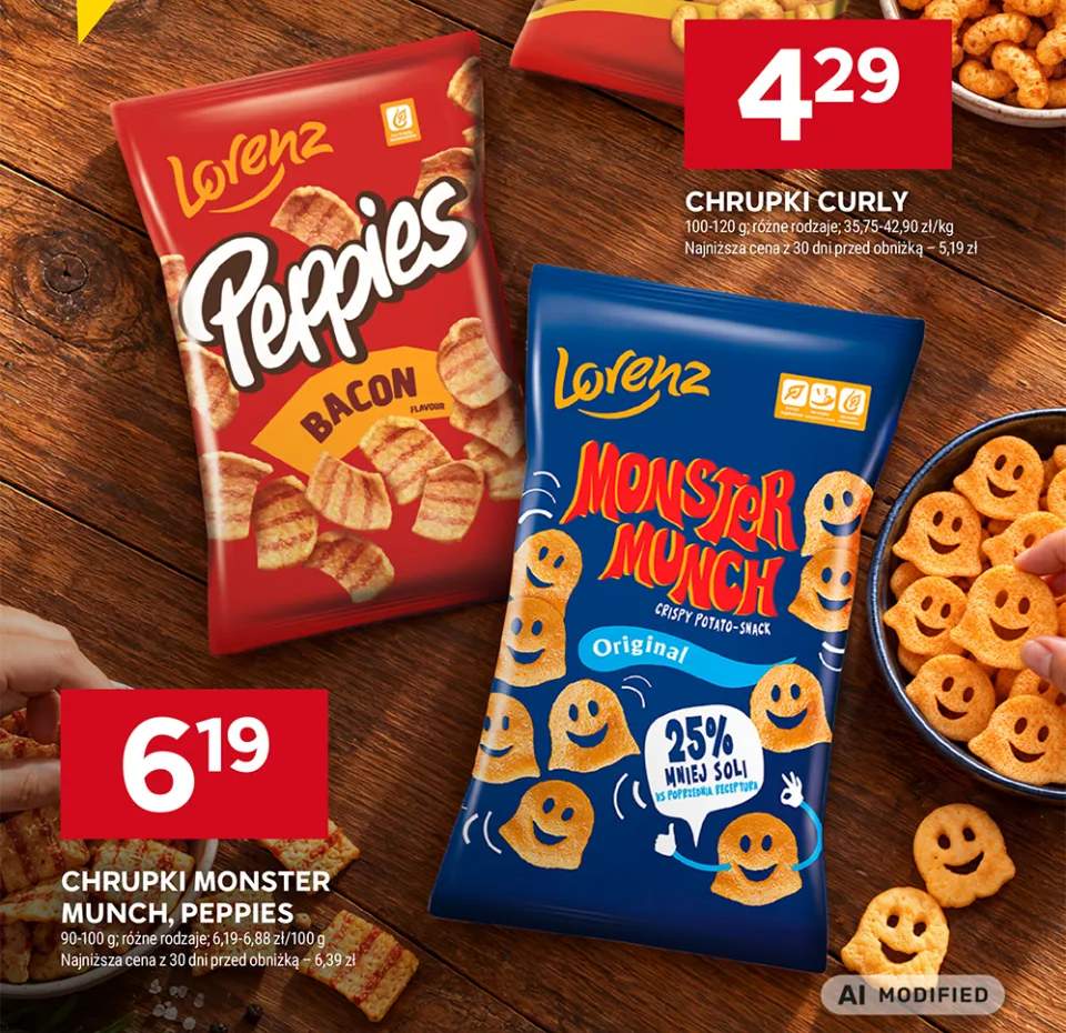 Chrupki Peppies Bacon Lorenz +1 wariant