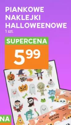 Piankowe naklejki halloweenowe