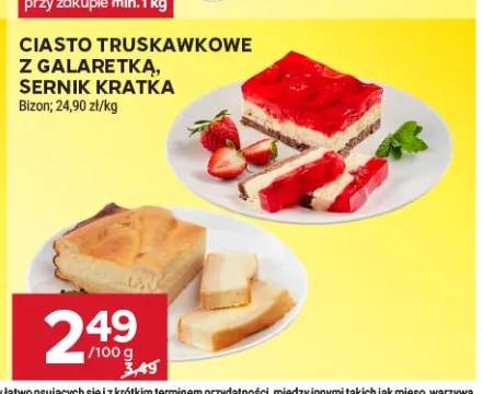 Ciasto truskawkowe z galaretką Bizon +1 wariant