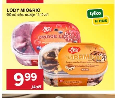 Lody Mio & Rio owoce leśne +1 wariant