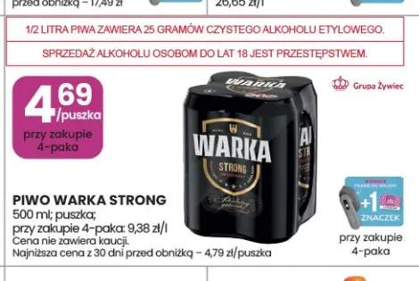 Piwo Warka Strong 4-pak