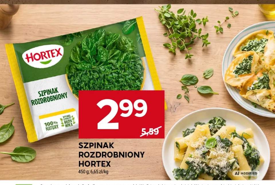 Szpinak rozdrobniony Hortex