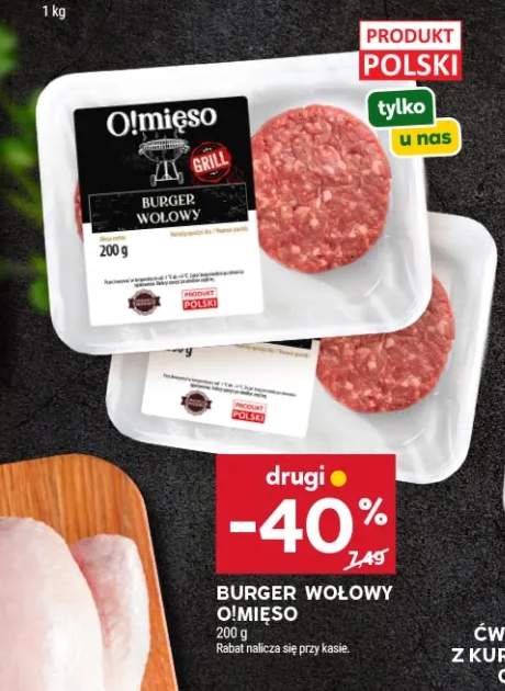Burger wołowy O!mięso