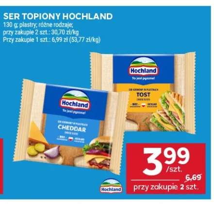 Ser topiony Hochland w plastrach