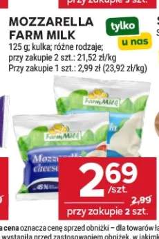 Ser mozzarella Farm Milk kulka
