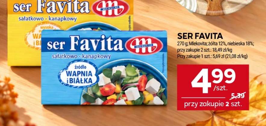 Ser Favita niebieska Mlekovita 18% +1 wariant