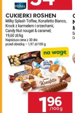 Cukierki Milky Splash Toffee Roshen +3 warianty