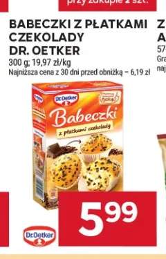 Babeczki z płatkami czekolady Dr. Oetker