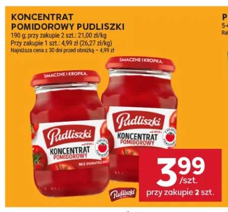 Koncentrat pomidorowy Pudliszki