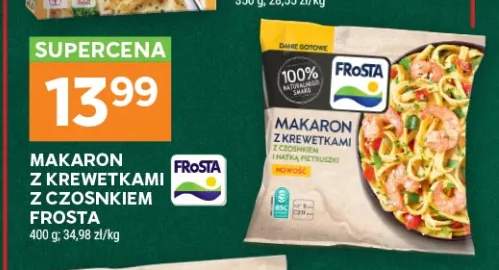 Makaron z krewetkami z czosnkiem Frosta