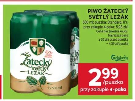 Piwo Žatecký Světlý Ležák Standard +1 wariant