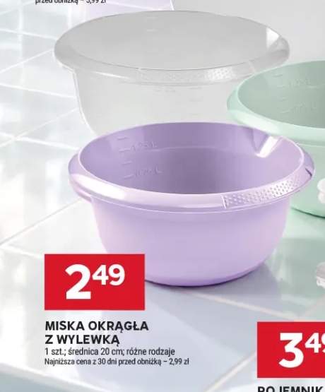 Miska okrągła z wylewką 20 cm