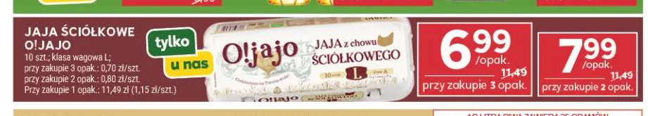 Jaja ściółkowe O!Jajo 10 szt