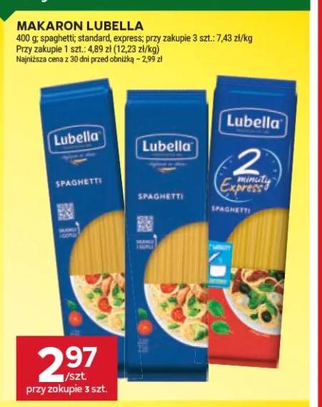 Makaron Lubella spaghetti standard +1 wariant