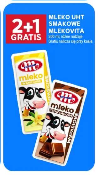 Mleko UHT smakowe waniliowe Mlekovita +1 wariant