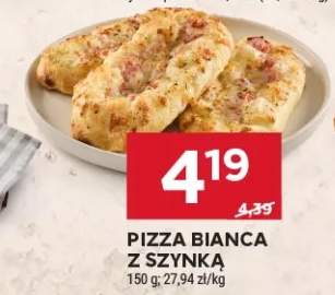 Pizza bianca z szynką
