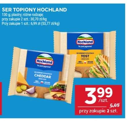 Ser topiony w plastrach Hochland Cheddar