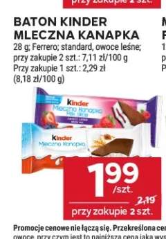 Baton Kinder Mleczna Kanapka Standard