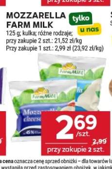 Ser Mozzarella Farm Milk kulka