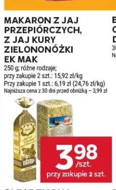 Makaron z jaj przepiórczych Ek Mak +1 wariant