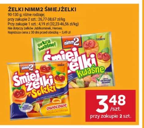 Żelki Nimm2 Śmiejżelki kwaśne +1 wariant