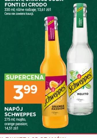 Napój gazowany Schweppes mojito +1 wariant