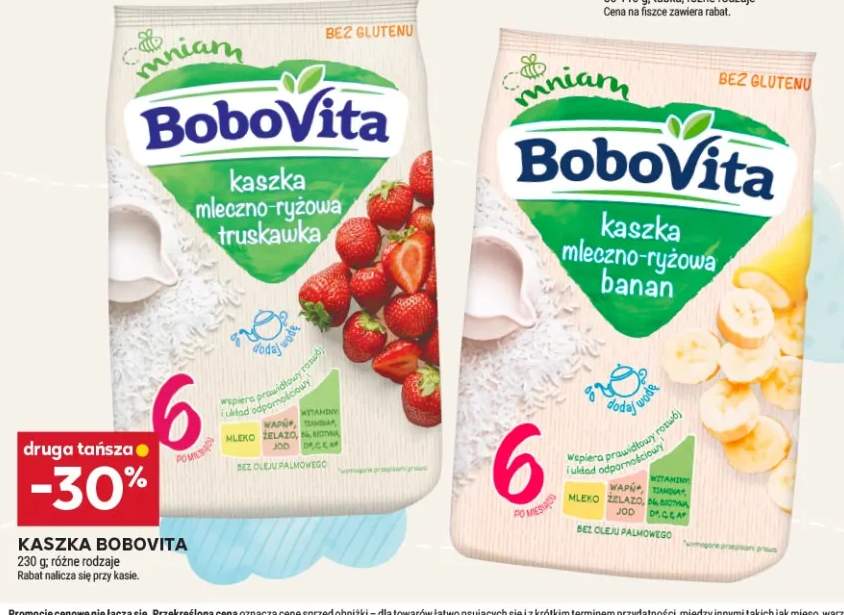 Kaszka mleczno-ryżowa BoboVita truskawka