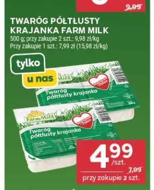 Twaróg półtłusty krajanka Farm Milk