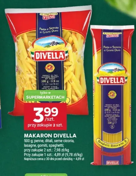 Makaron Divella ditali +5 wariantów