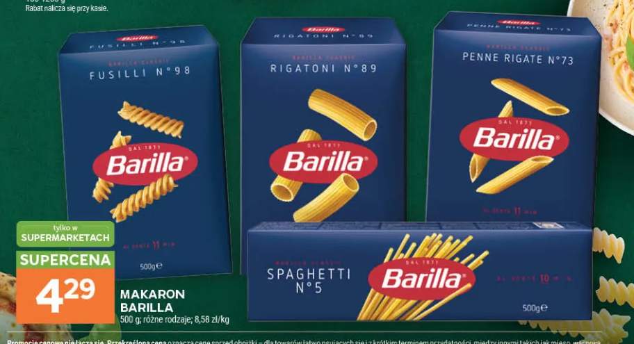Makaron Barilla Rigatoni n°89 +3 warianty