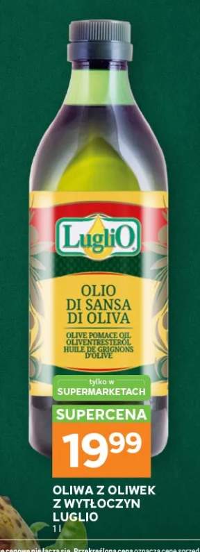 Oliwa z oliwek z wytłoczyn Luglio