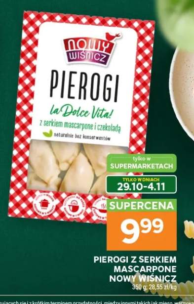 Pierogi z serkiem mascarpone Nowy Wiśnicz