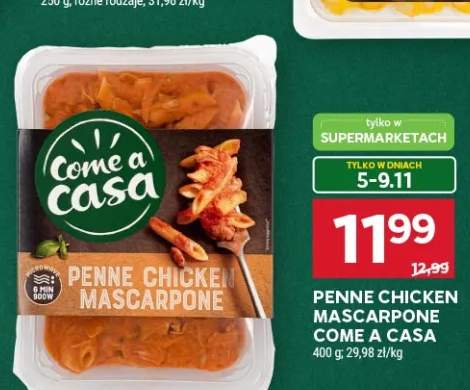 Penne Chicken Mascarpone Come a Casa