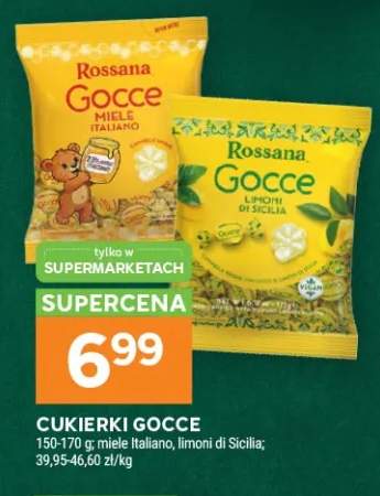 Cukierki Rossana Gocce miele Italiano +1 wariant