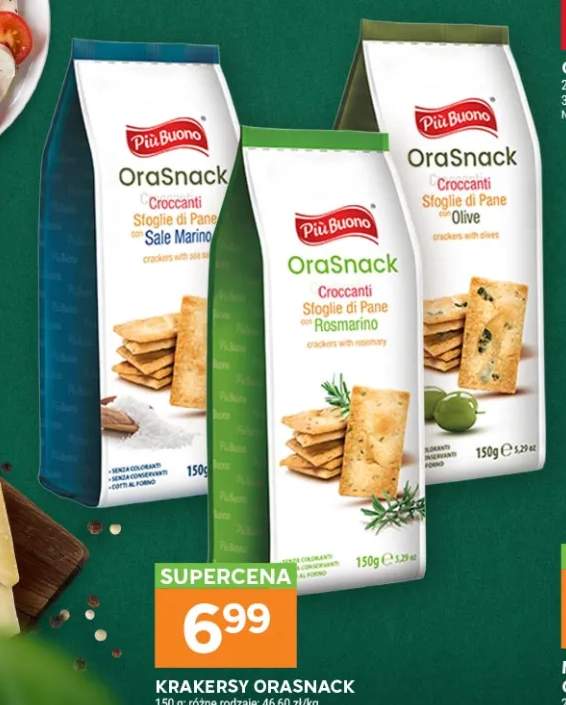 Krakersy OraSnack Sale Marino Più Buono +2 warianty