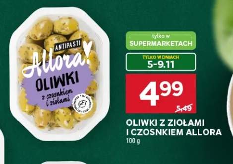 Oliwki z ziołami i czosnkiem Allora!