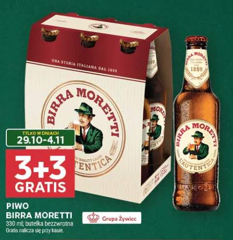 Piwo Birra Moretti